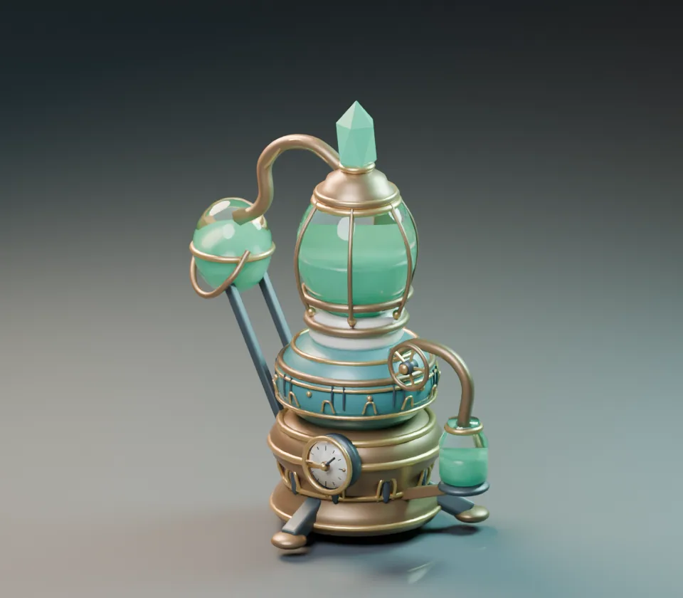 The Aether Still の3Dレンダリング
