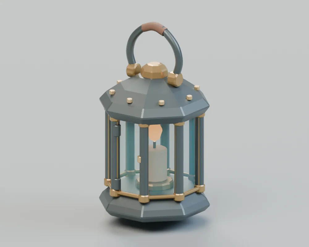 Wayfarer Field Lantern の3Dレンダリング